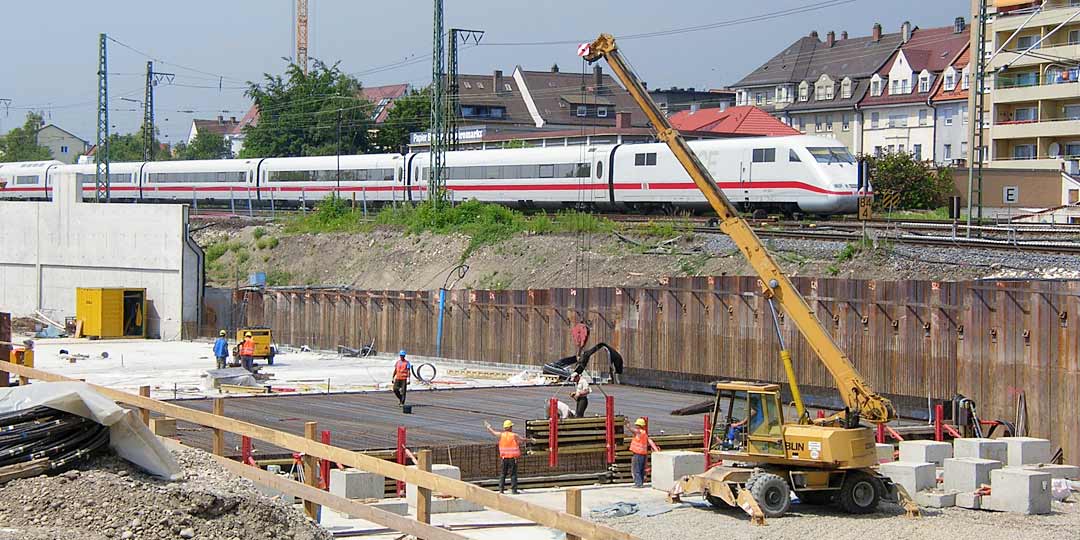 Bauueberwachung, Gleisbaustelle